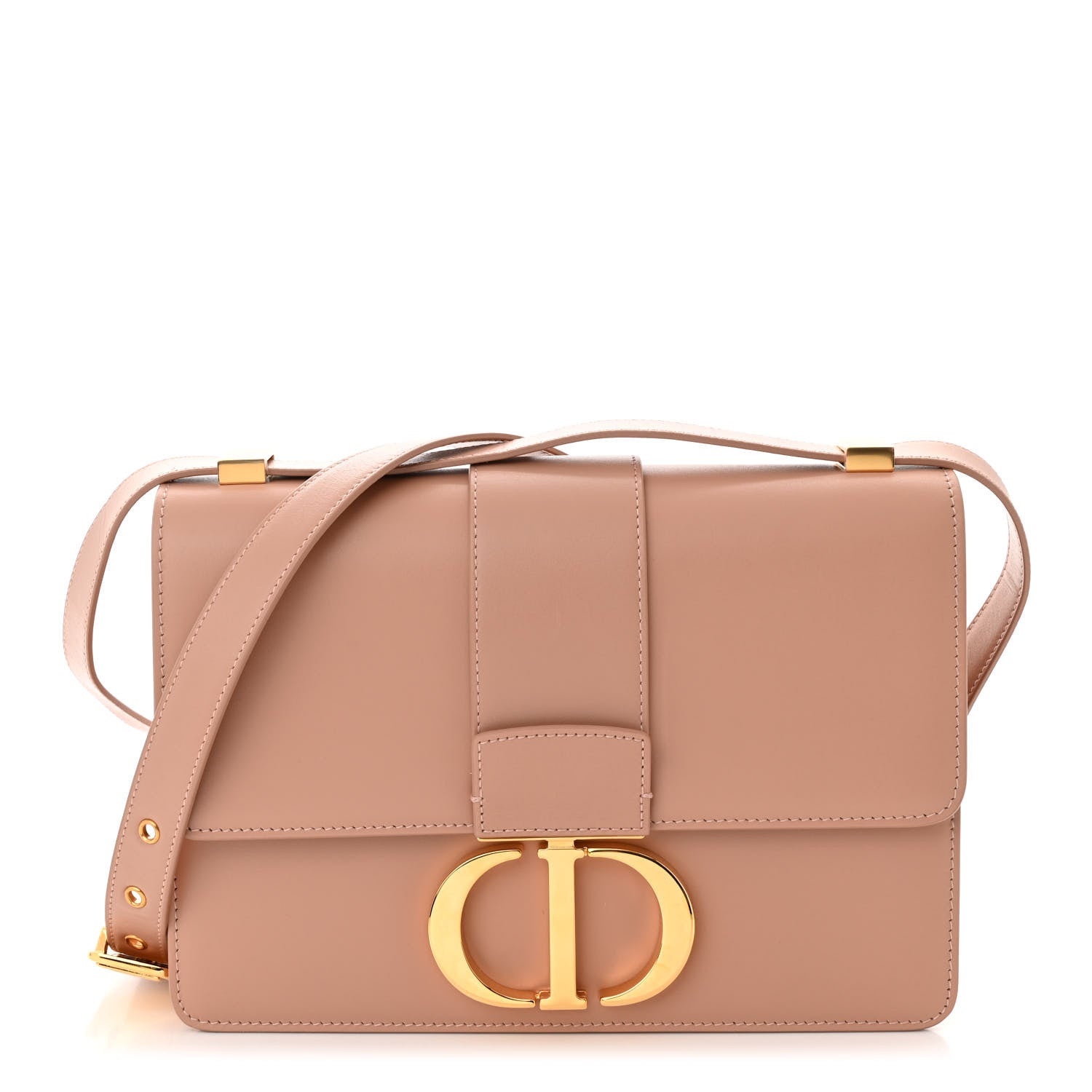Christian Dior Box Calfskin 30 Montaigne Flap Bag Rose Des Vents 1 of 12