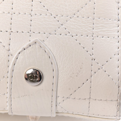 Christian Dior Calfskin Cannage Stitched East West Lady Dior White 27 of 29