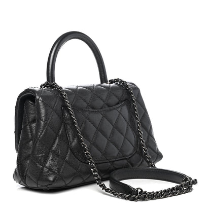 Chanel Caviar Quilted Mini Coco Handle Flap Black 2 of 4
