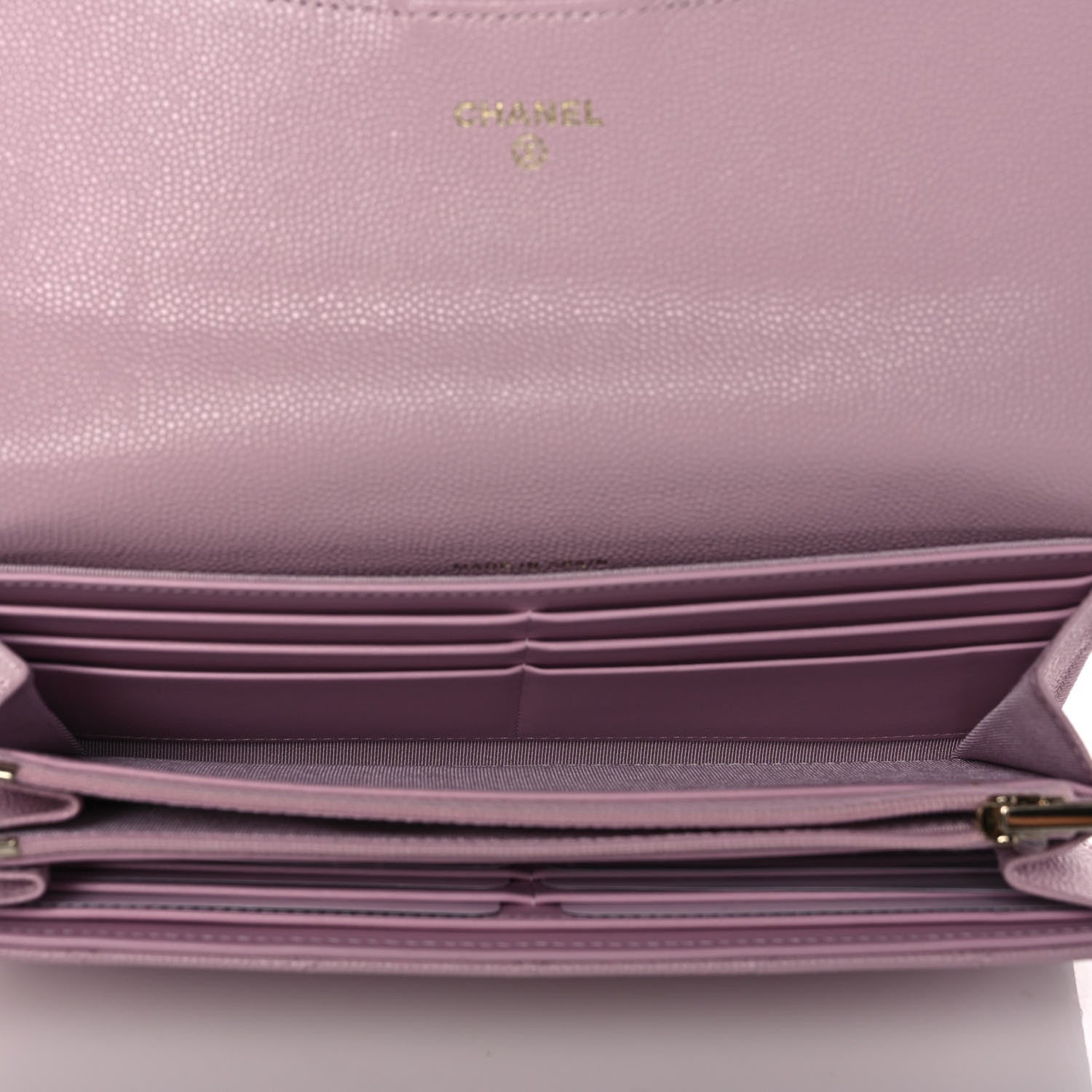 Chanel Caviar Quilted Large Gusset Flap Wallet Light Pink 5 of 10