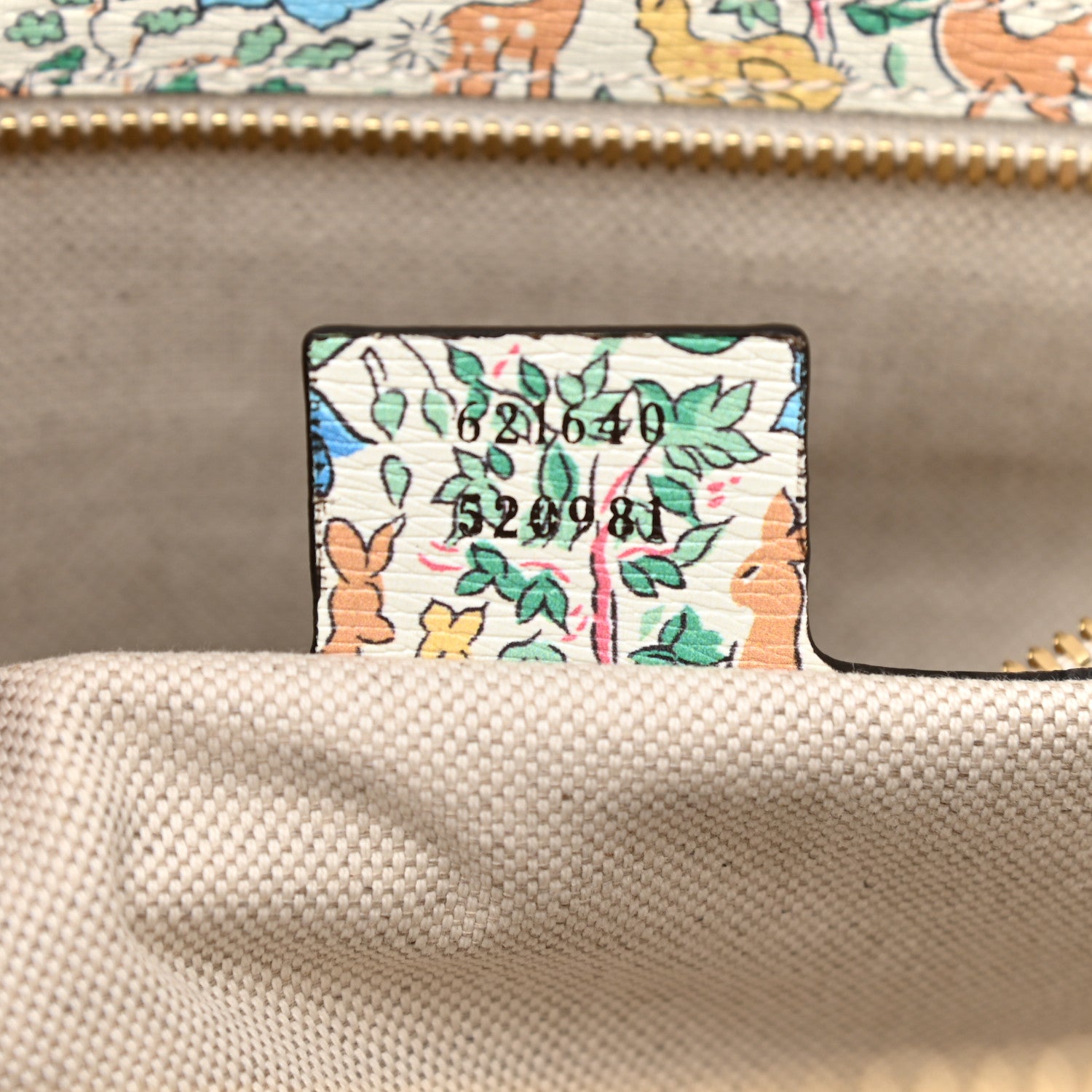 Gucci X LIBERTY OF LONDON Calfskin Floral Fawn Print Horsebit 1955 Duffle Bag Multicolor Purple Ivory 7 of 10