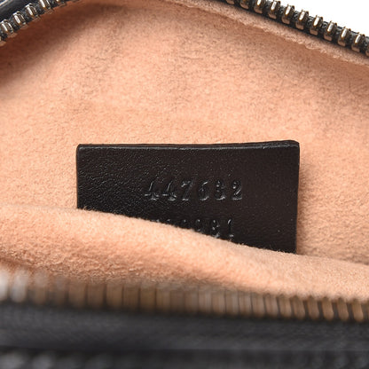 Gucci Calfskin Matelasse Small GG Marmont Chain Shoulder Bag Black 7 of 8