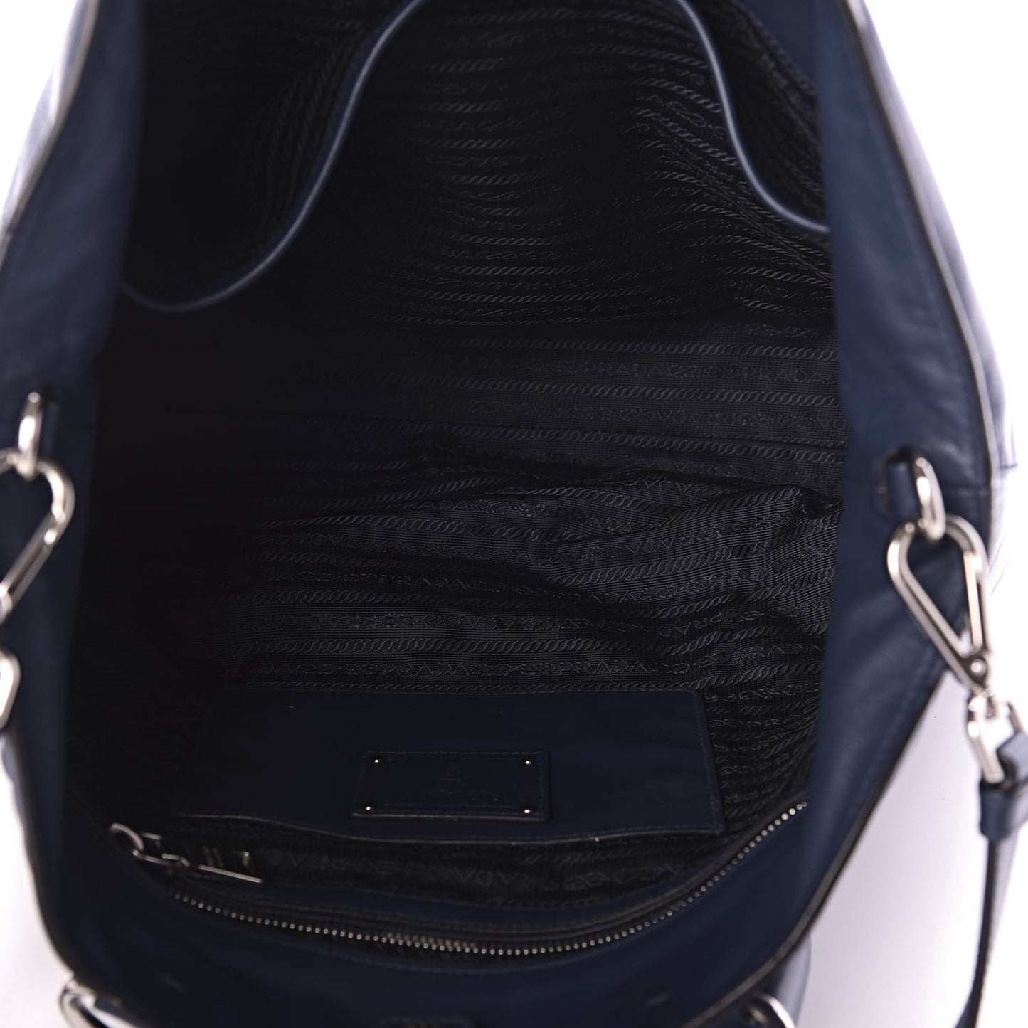 Soft Calf Shopping Tote Bluette