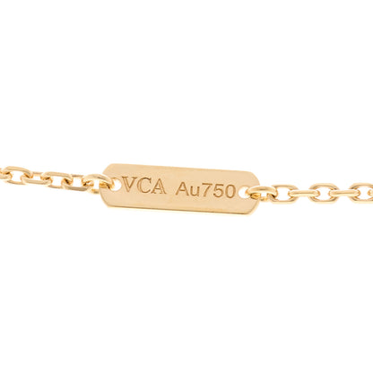 Van Cleef & Arpels 18K Yellow Gold Black Onyx Vintage Alhambra Pendant Necklace 5 of 6