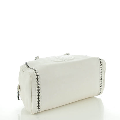 Chanel Smooth Calfskin Medium Luxe Ligne Bowler White 4 of 7