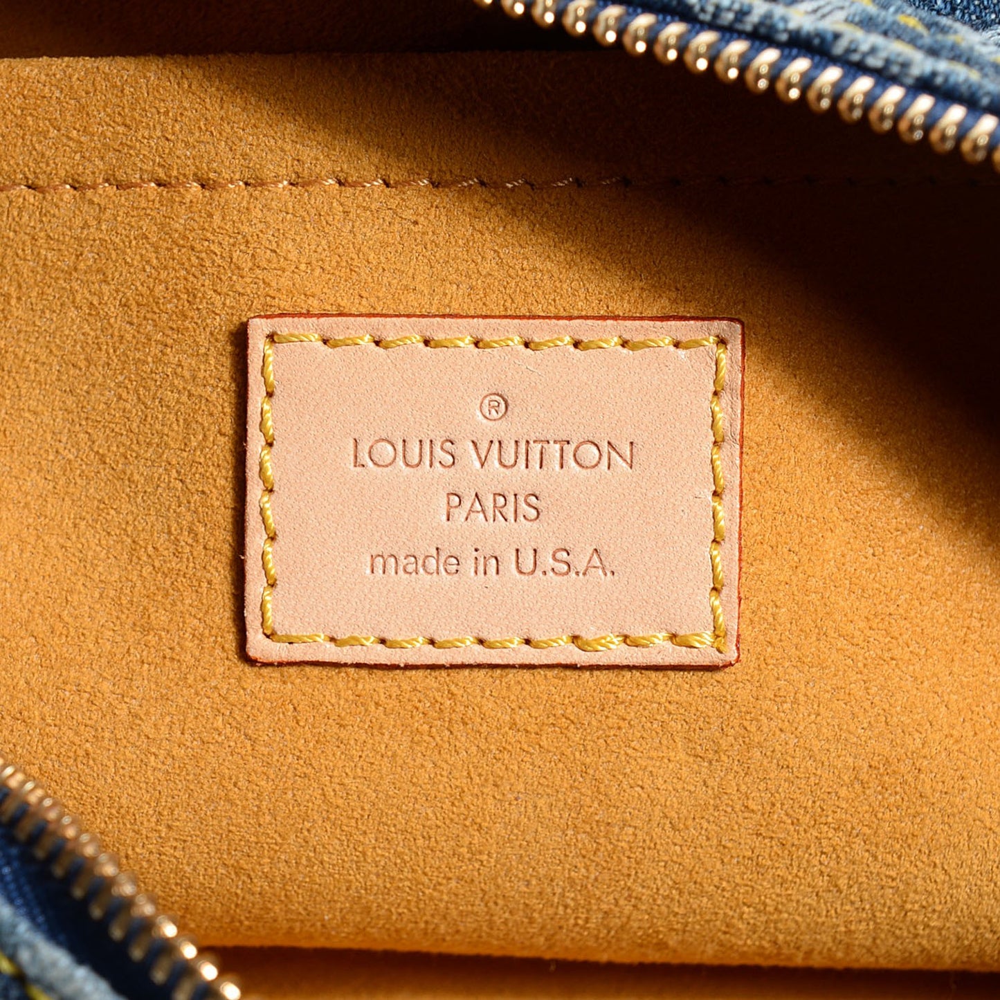 Monogram Denim Baggy PM Blue