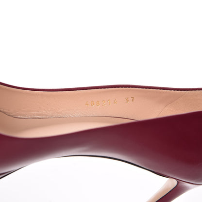 Gucci Malaga Kid Horsebit Peep Toe Pumps 37 Raspberry Sorbet 8 of 9