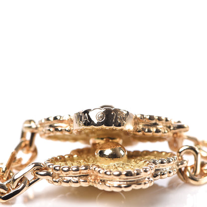 Van Cleef & Arpels 18K Yellow Gold 5 Motifs Vintage Alhambra Bracelet 5 of 5