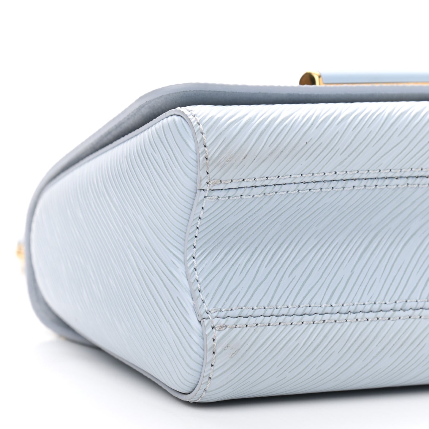 Epi Twist Shoulder Bag PM Bleu Celeste