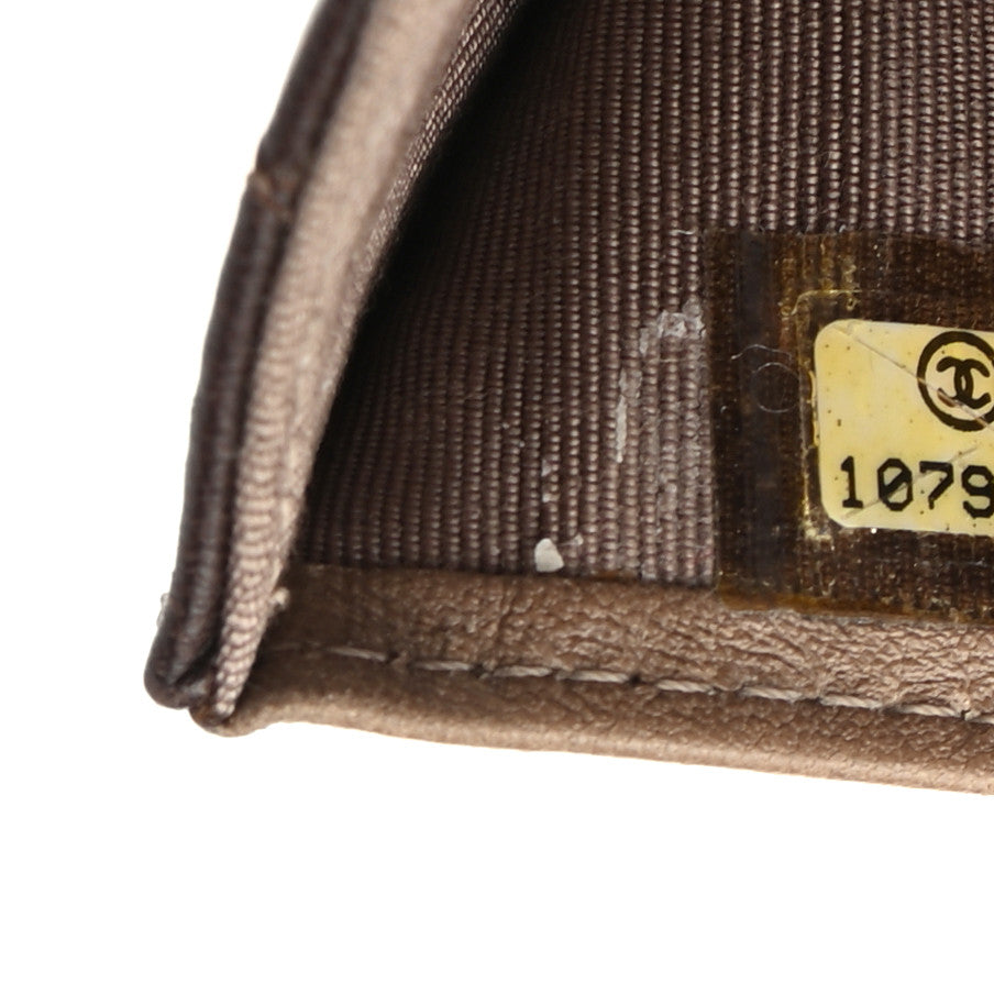 Chanel Lambskin Quilted Double Sided Wallet Brown 7 of 7