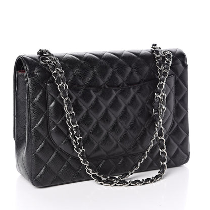 Chanel Caviar Quilted Maxi Double Flap Black 3 of 12
