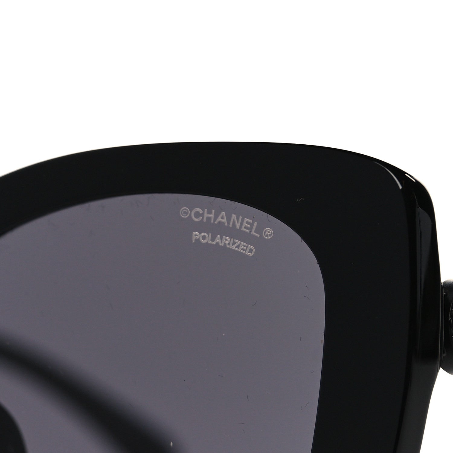 Chanel Acetate Strass Polarized Square Sunglasses 5422-B-A Black 7 of 8