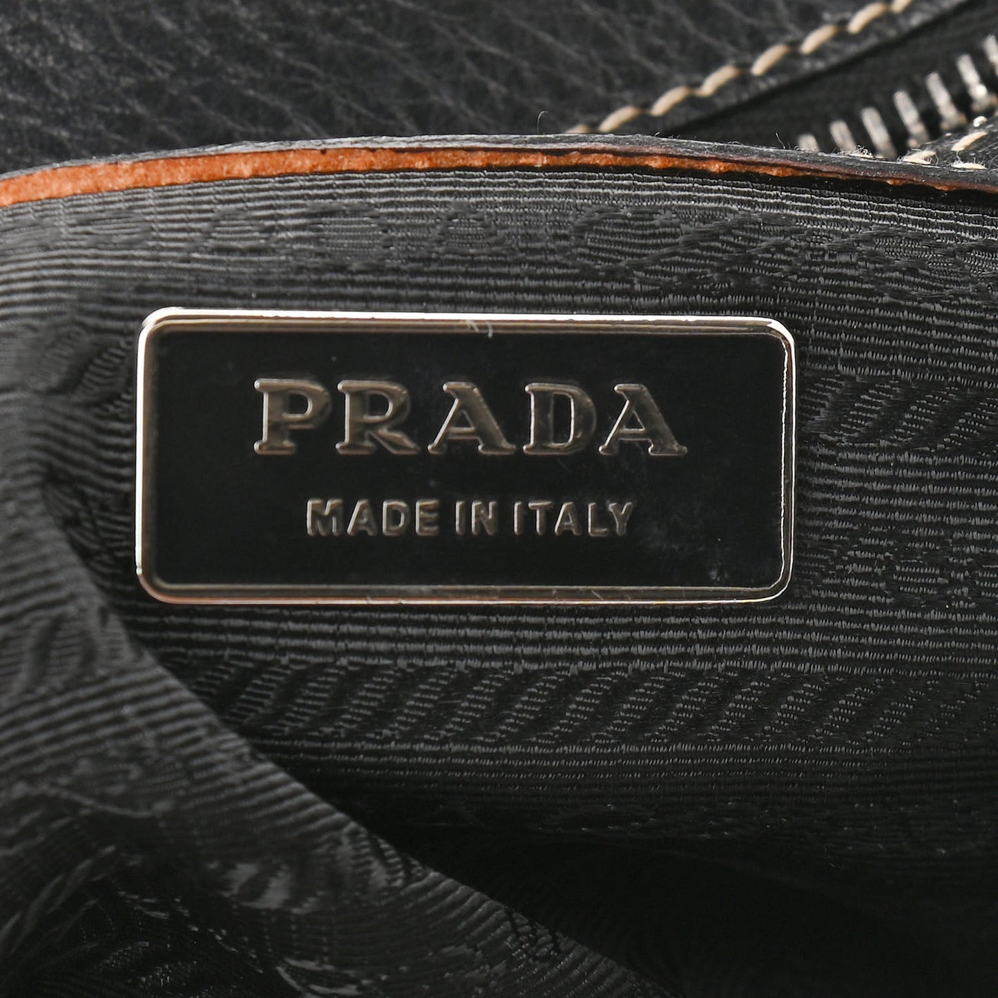 Tessuto Nylon Vitello Foldover Buckle Satchel Black