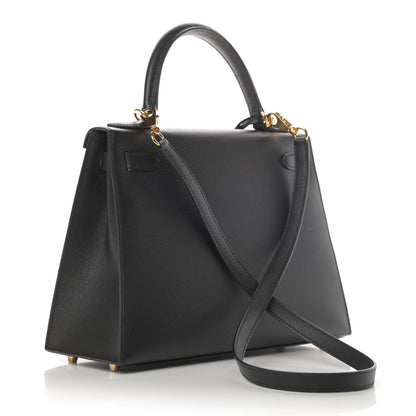 Hermes Epsom Kelly Sellier 28 Black 4 of 40