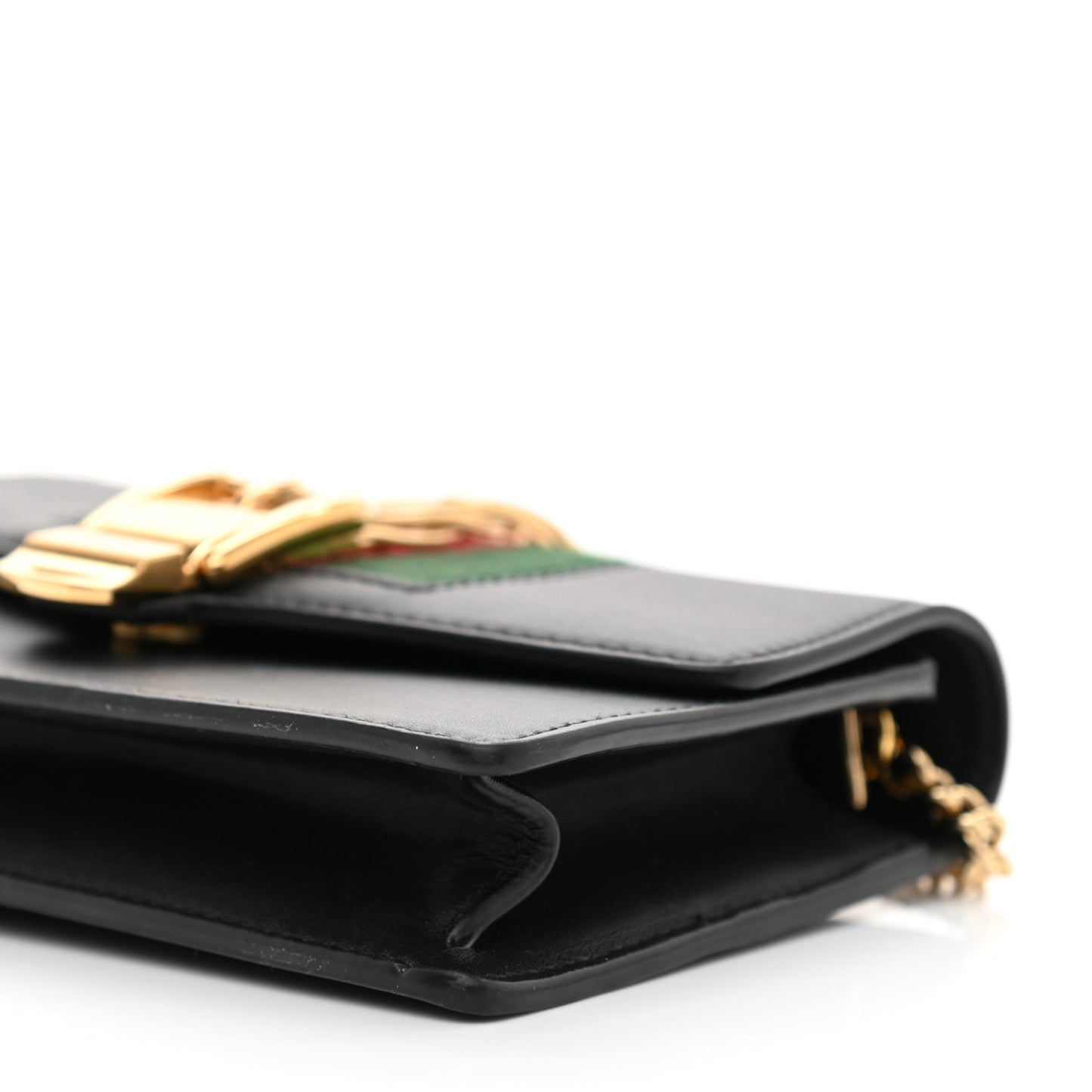 Calfskin Super Mini Sylvie Chain Shoulder Bag Black