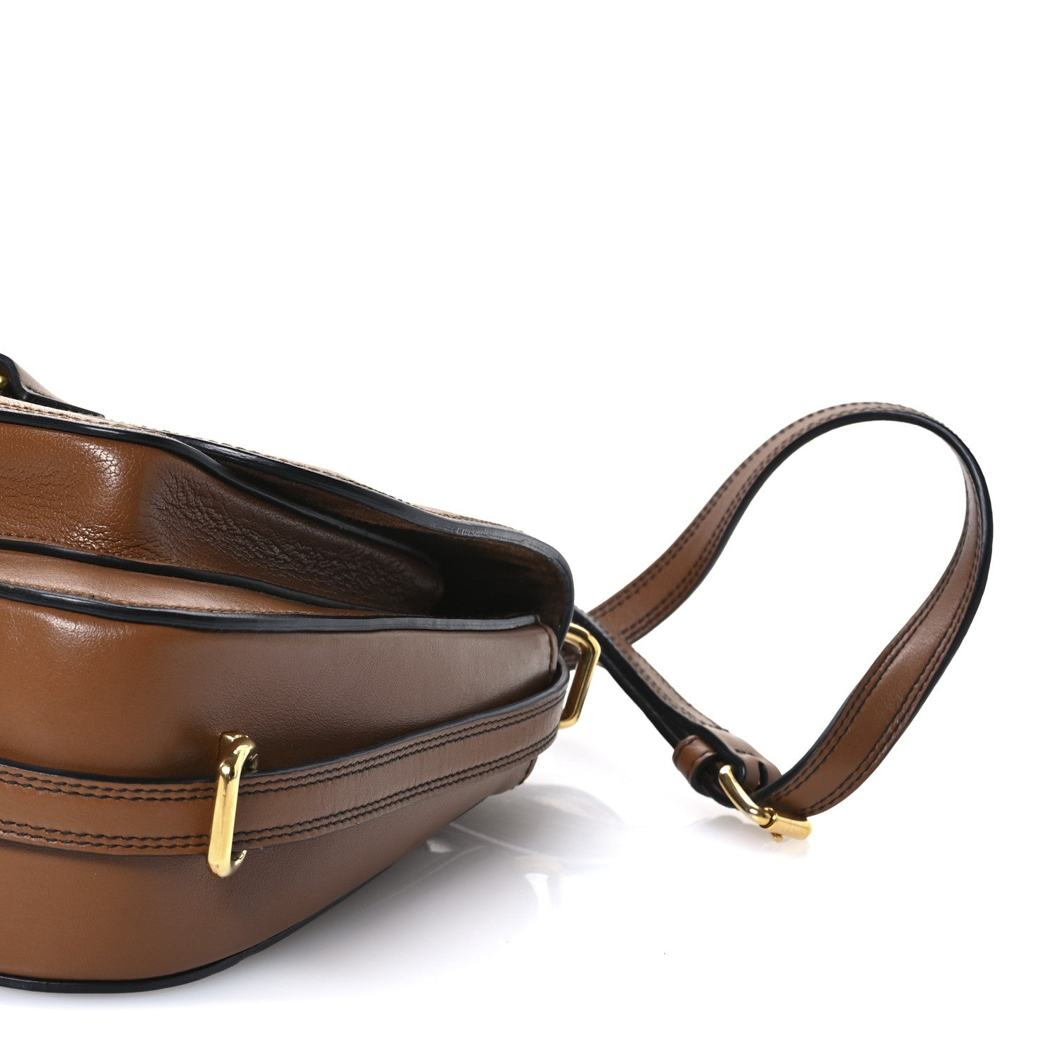 Miu Miu Goatskin Madras Dahlia Brandy 10 of 11