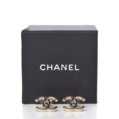 Chanel Metal CC Earrings Gold 5 of 5