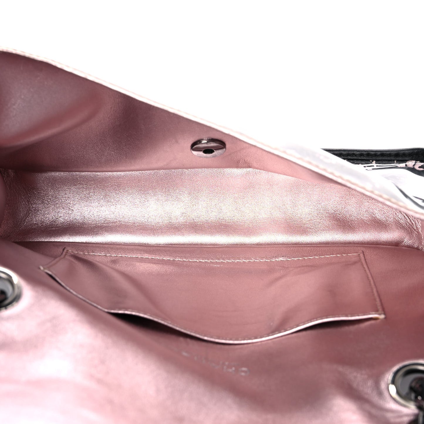PVC Star Medium Single Flap Pink Black
