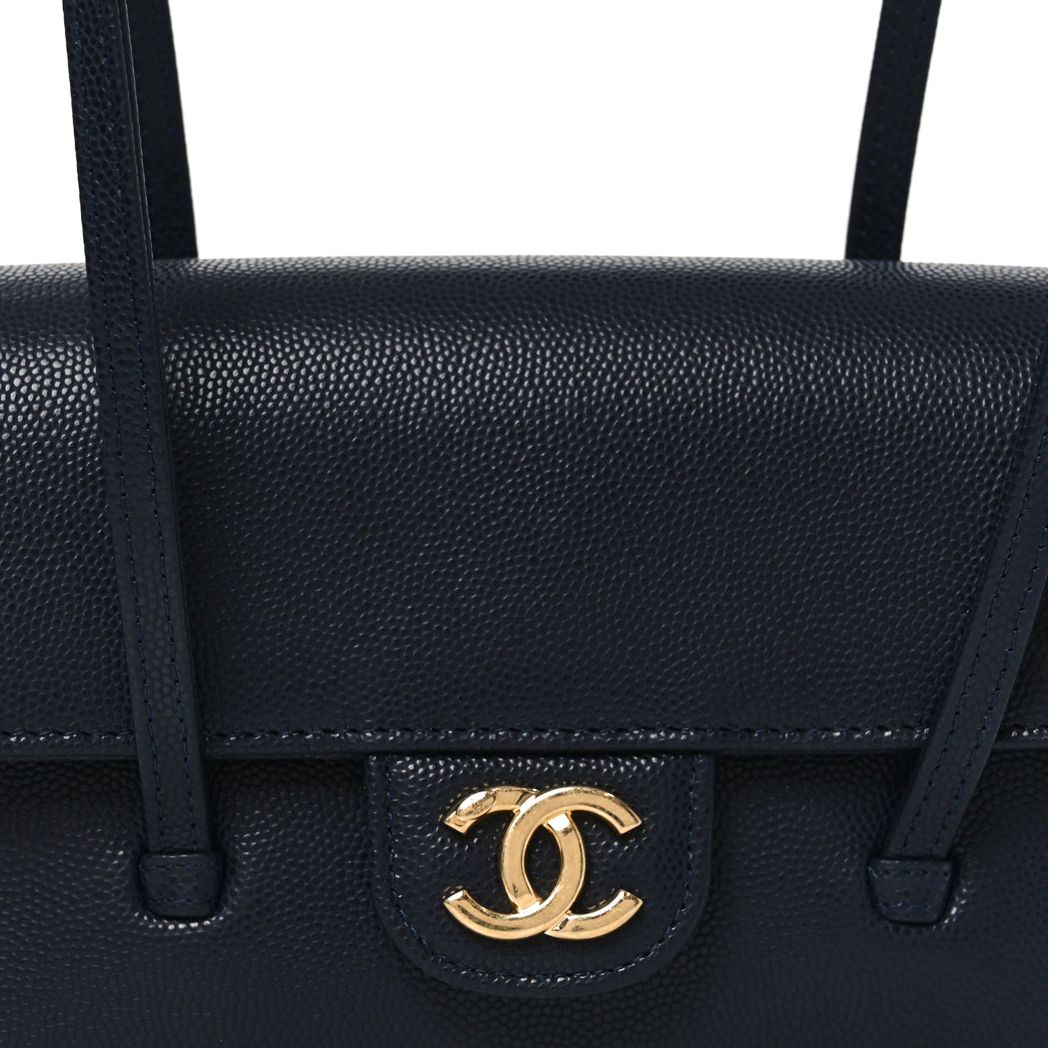 Chanel Shiny Caviar Mini Preppy Coco Shoulder Bag Dark Blue 8 of 11