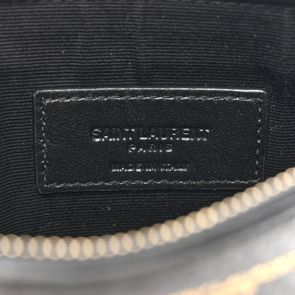 Saint Laurent SAINT LAURENT Snakeskin Pouch With Chain Black 6 of 8