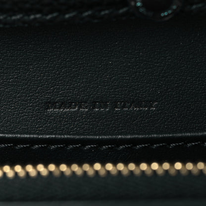 Burberry Derby Calfskin House Check Wallet On Chain Black 7 of 10