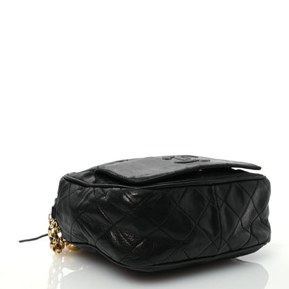 Chanel Lambskin Quilted Tassel Camera Case Black 4 of 14