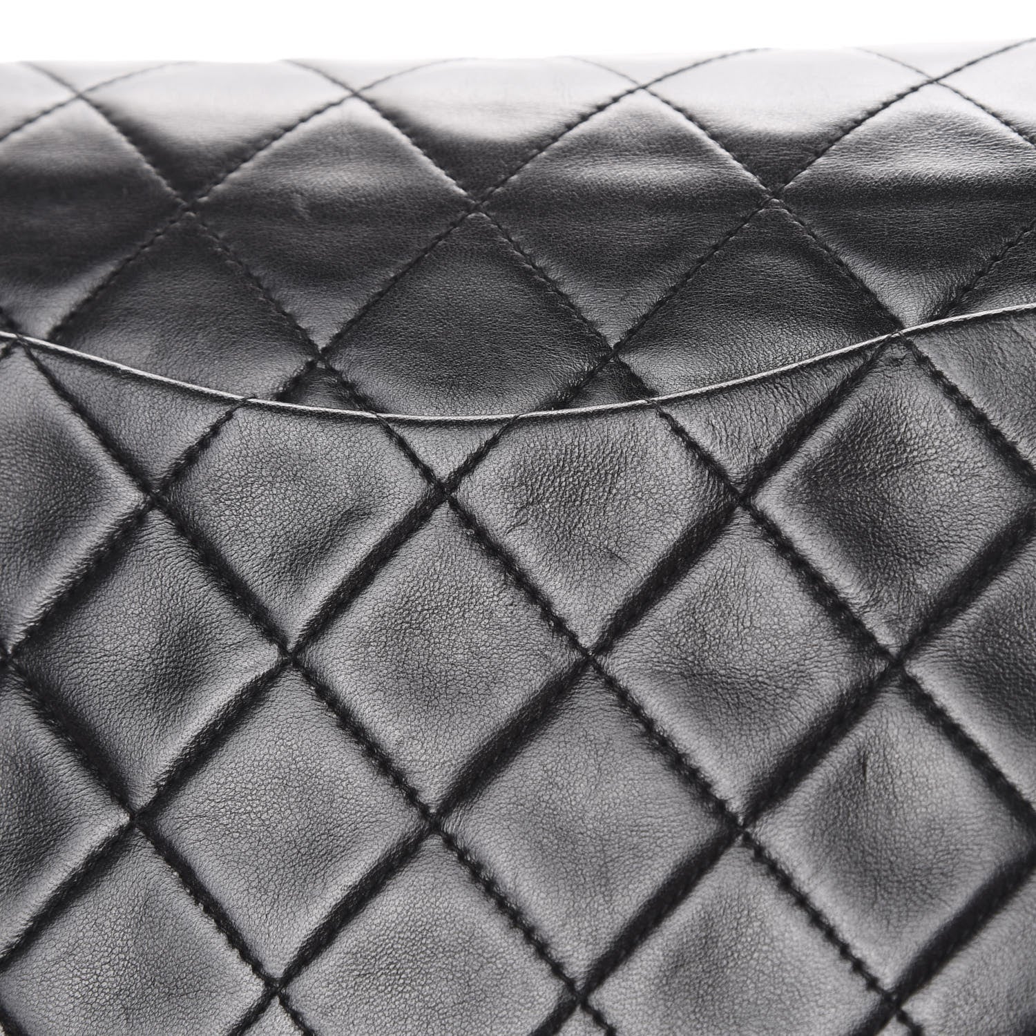 Chanel Lambskin Quilted Medium Double Flap Black 17 of 17