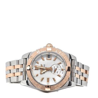 Breitling Stainless Steel 18K Rose Gold Mother of Pearl 36mm Galactic Automatic Watch C37330 2 of 5