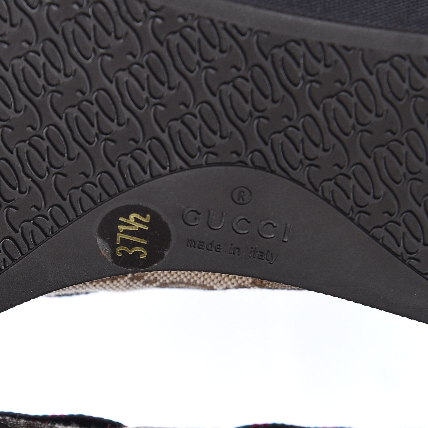 Gucci GG Monogram Ballet Flats 37.5 Beige Ebony 8 of 11
