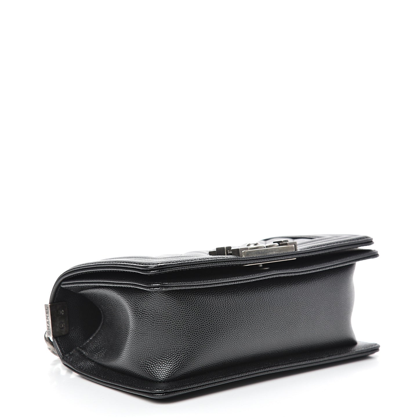 Caviar Quilted Small Boy Flap Black