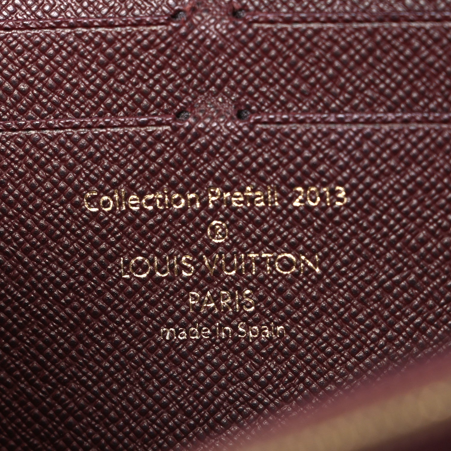 Louis Vuitton Damier Paillettes Zippy Wallet Red 6 of 8