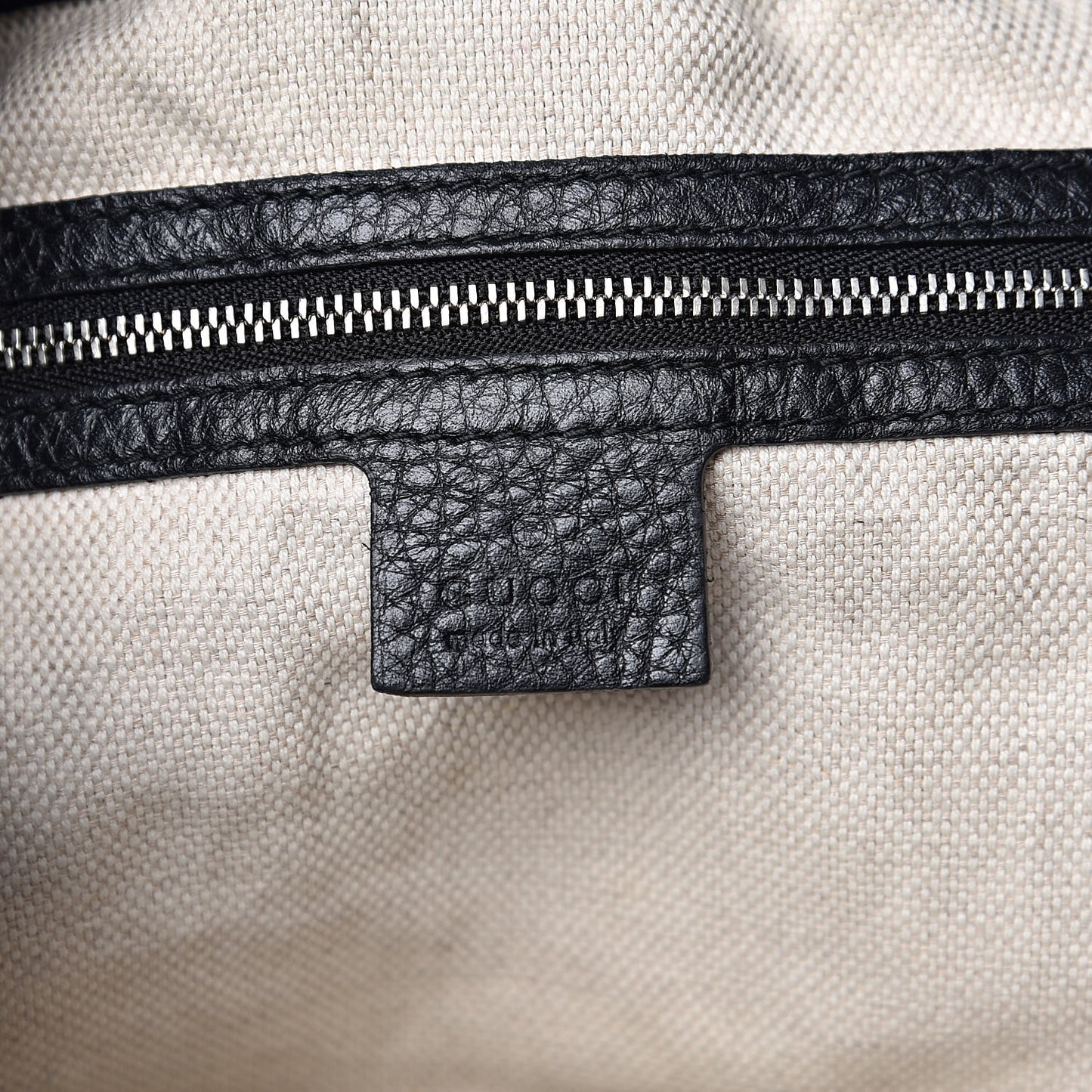 Pebbled Calfskin Studded Medium Soho Chain Shoulder Bag Black