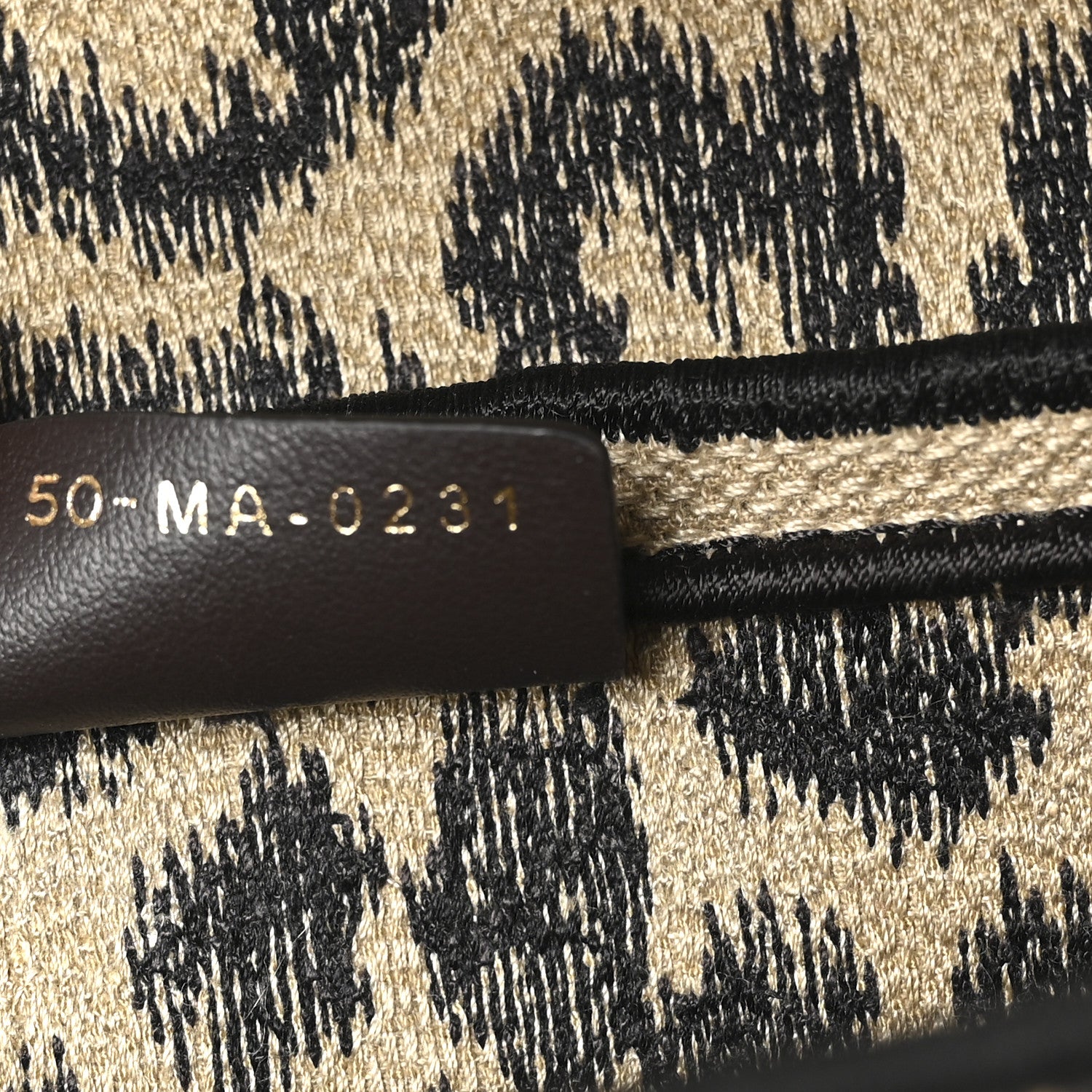 Christian Dior Canvas Mizza Embroidered Saddle Bag Beige Multicolor 7 of 10
