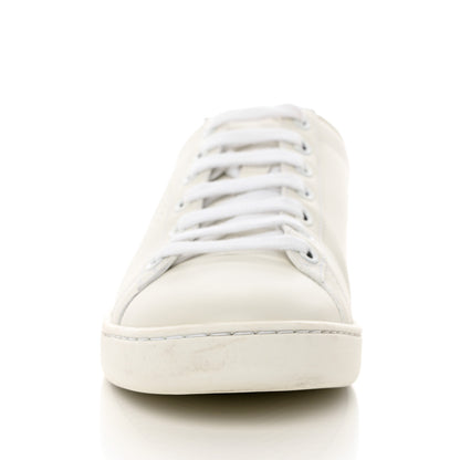 Gucci Calfskin Interlocking G Perforated Womens Ace Sneakers 37 White Wild Rose 10 of 12
