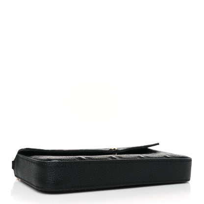 Louis Vuitton Empreinte Pochette Felicie Chain Wallet Black 4 of 9