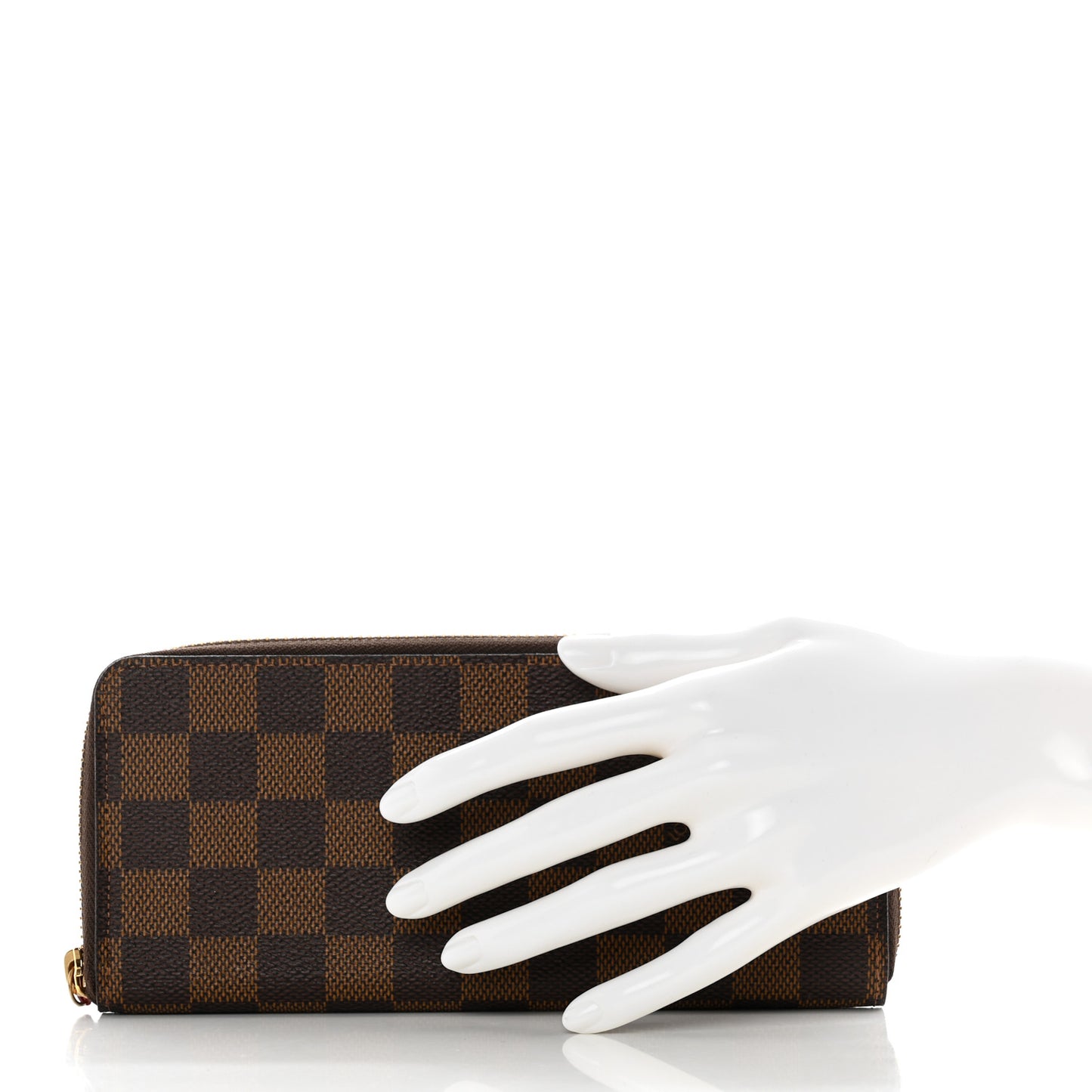 Damier Ebene Clemence Wallet Cherry