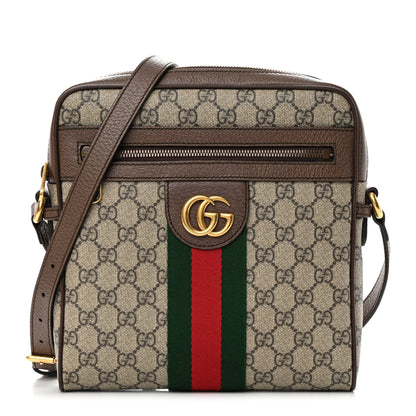Gucci GG Supreme Monogram Web Small Ophidia Messenger Bag Brown 1 of 13