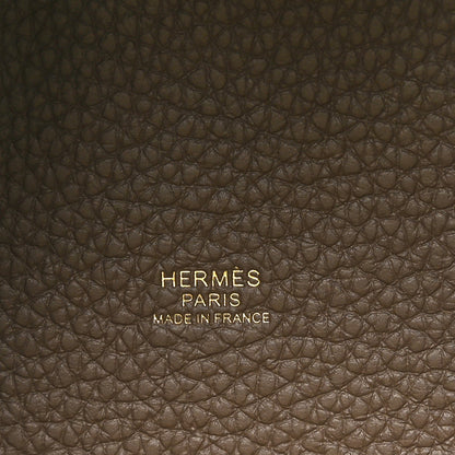 Hermes Taurillon Clemence Picotin Lock 18 PM Etoupe 6 of 12