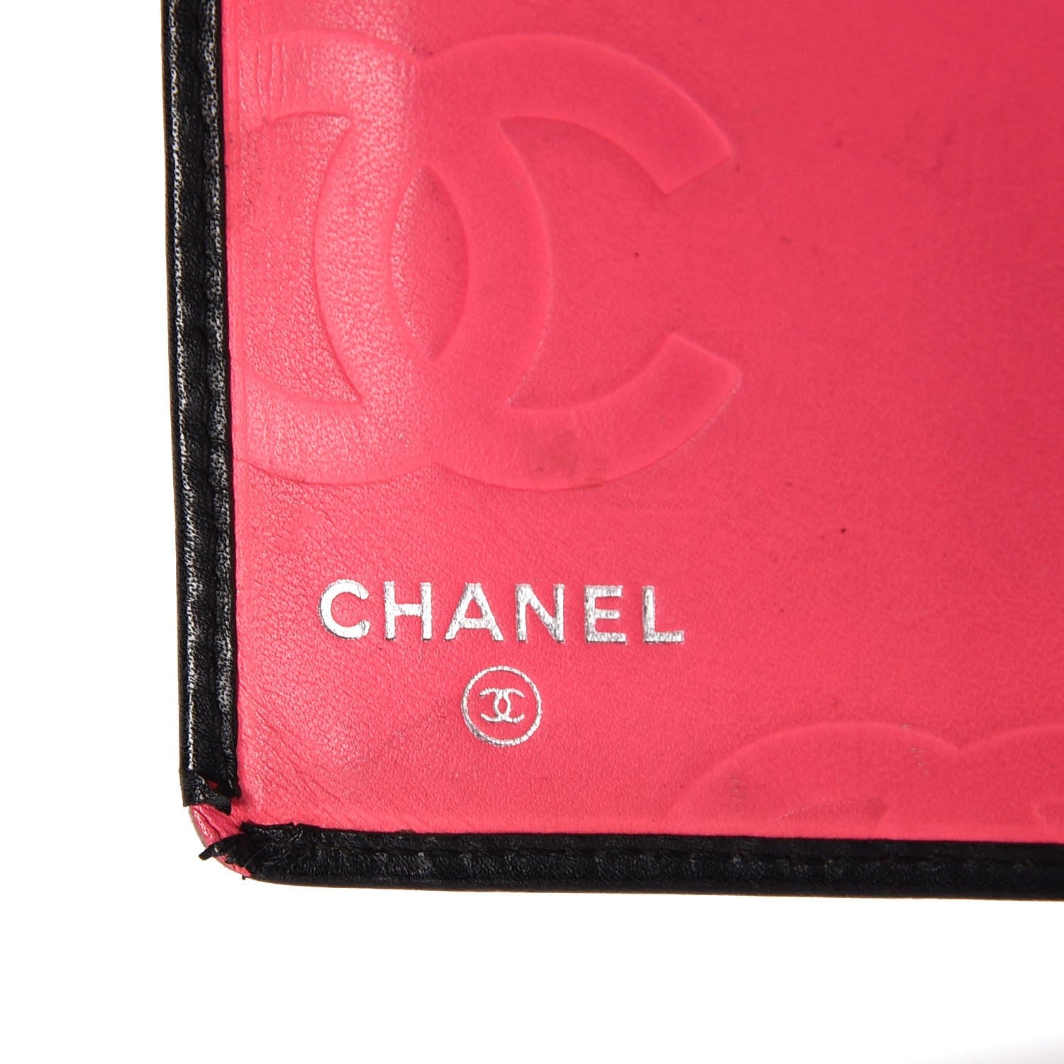 Chanel Calfskin Quilted Cambon Yen Wallet Black White 7 of 21