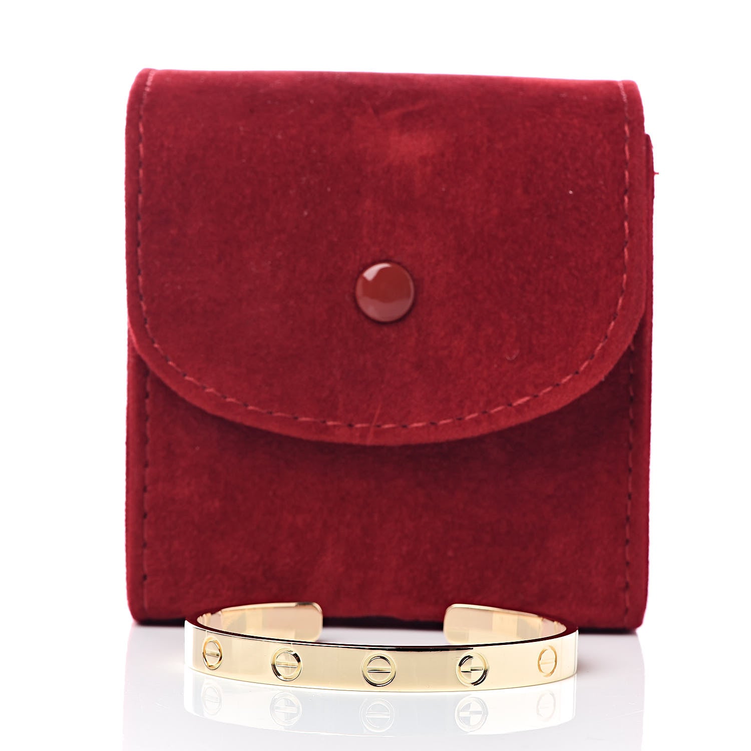 Cartier 18K Yellow Gold LOVE Cuff Bracelet 16 7 of 7