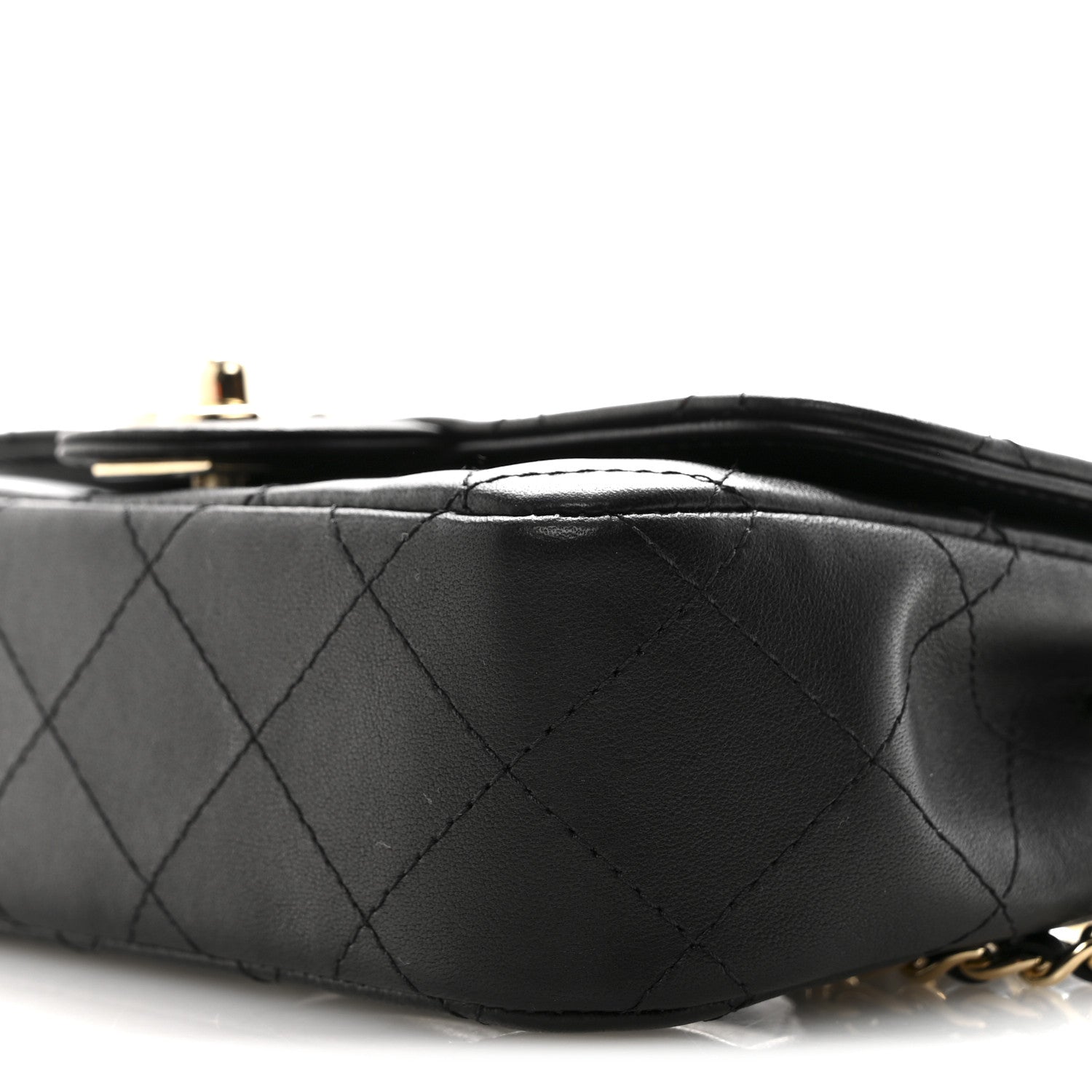 Chanel Lambskin Quilted Extra Mini V For Victory Flap Black 10 of 11