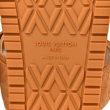 Louis Vuitton Suede Bom Dia Comfort Mule Sandals 40 Camel 7 of 9