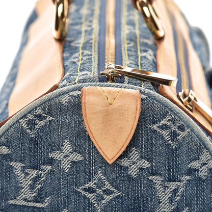 Louis Vuitton Monogram Denim Neo Speedy Blue 7 of 13