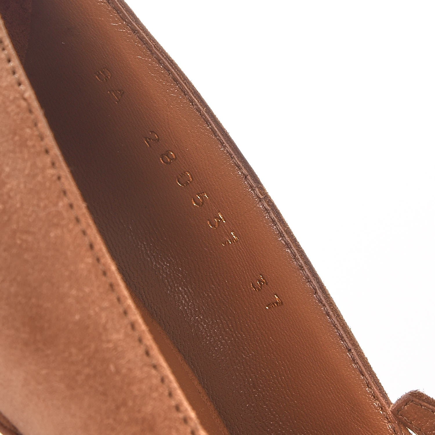 Saint Laurent Suede Palais Platform Mary Jane Pumps 37 Tan 10 of 14