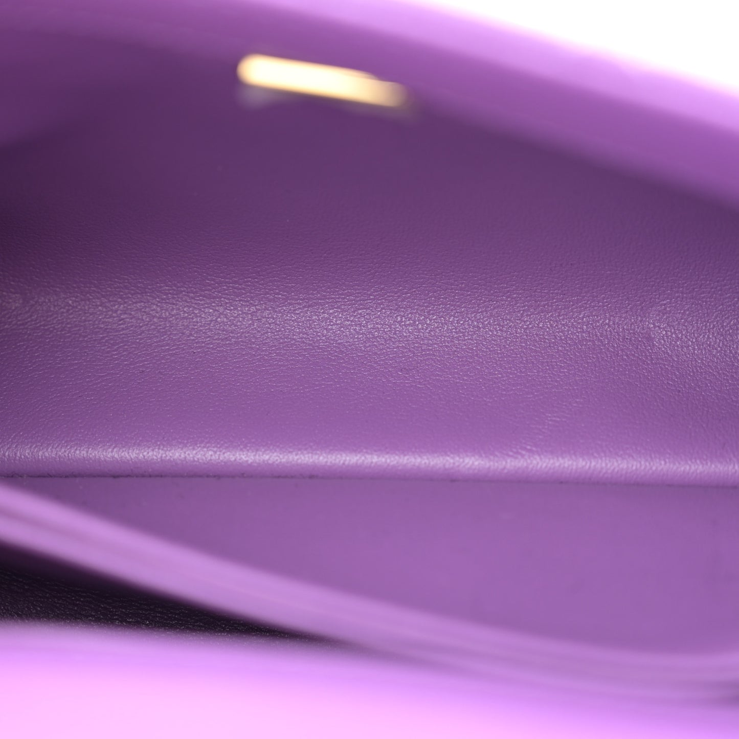 Caviar Quilted Mini Coco Handle Flap Purple