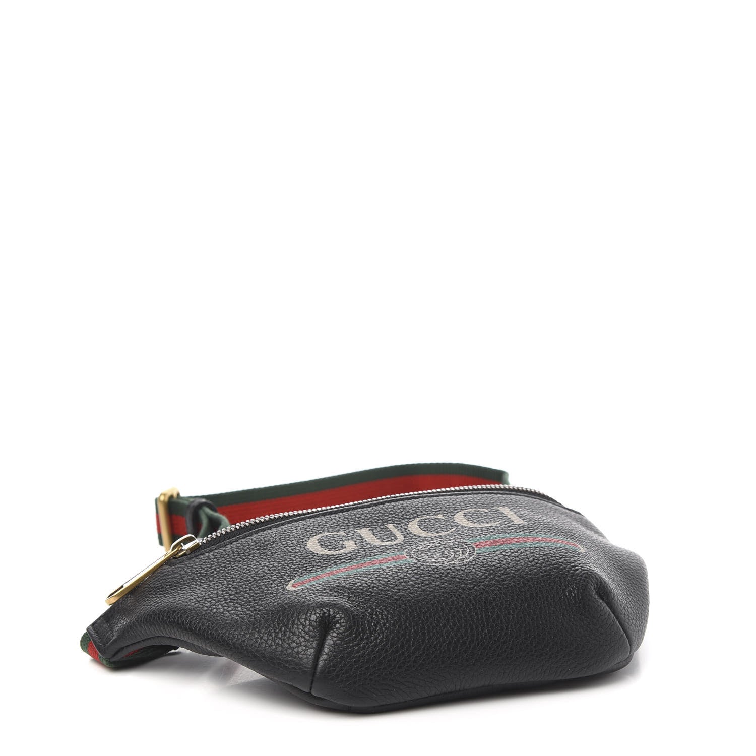 Gucci Grained Calfskin Small Logo Belt Bag Black 3 of 9