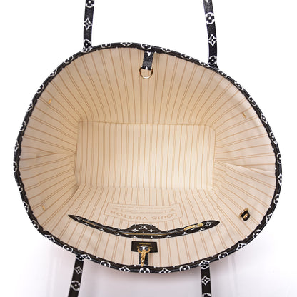 Louis Vuitton Monogram Giant Jungle Neverfull MM Ivory 6 of 10