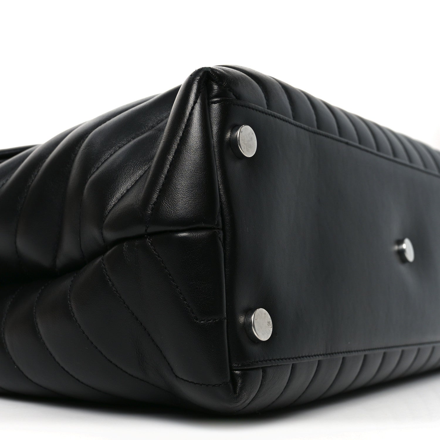 Saint Laurent Calfskin Y Quilted Monogram Large Loulou Chain Satchel Black 17 of 19