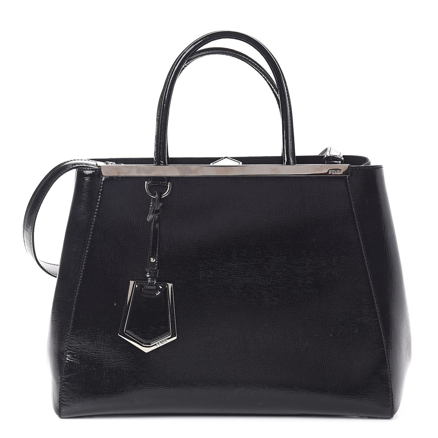 Patent Vitello Elite Regular 2Jours Tote Black