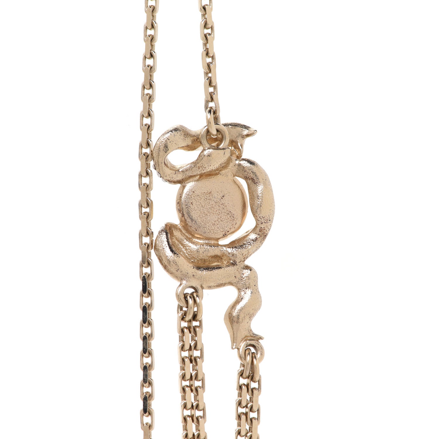 Chanel Crystal Pearl Chain CC Multi Strand Necklace Gold 6 of 7